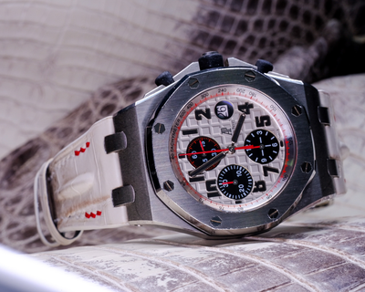 Bespoke Watch Strap in Natural Himalayan Crocodile