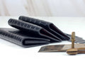 Bespoke Card Holders In Black Crocodile