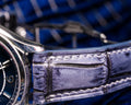 Bespoke Watch Strap in Grey Rubbed Off Crocodile