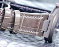 Bespoke Watch Strap in Olive Grey Crocodile