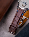 Bespoke Watch Strap in Chocolate Brown Crocodile