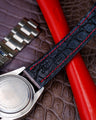 Bespoke Watch Strap in Grey Himalayan Crocodile
