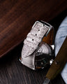 Bespoke Watch Strap in Natural Himalayan Crocodile