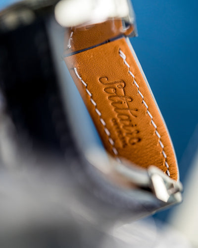 Bespoke Watch Strap in Grey Rubbed Off Crocodile