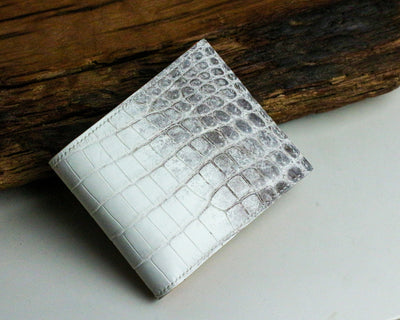 Bespoke Bifold Wallet in Natural Himalayan Crocodile