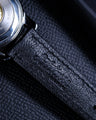 Bespoke Watch Strap in Black Chèvre