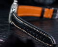 Bespoke Watch Strap in Black Chèvre