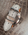 Bespoke Watch Strap in Grey Himalayan Crocodile