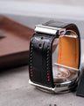 Bespoke Watch Strap in Black Crocodile