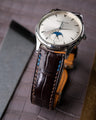Bespoke Watch Strap In Chocolate Brown Crocodile