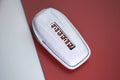 Bespoke Key Fob Covers in Ferrari Red & White Crocodile