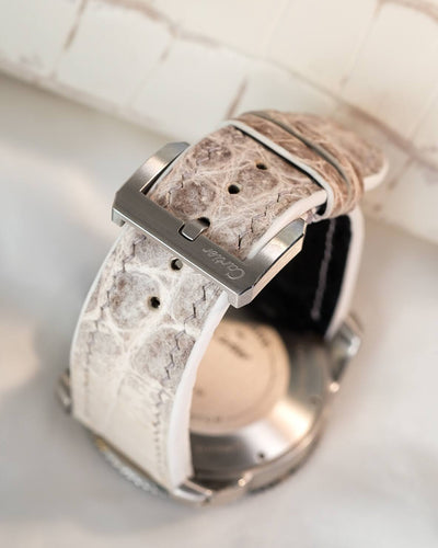Bespoke Watch Strap in Natural Himalayan Crocodile