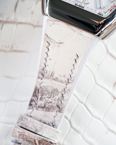 Bespoke Watch Strap in Natural Himalayan Crocodile