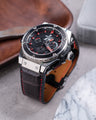 Bespoke Watch Strap in Charcoal Grey Crocodile