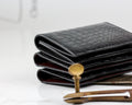 Bespoke Card Holders In Black Crocodile
