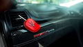 Bespoke Key Fob Cover in Ferrari Red Crocodile