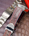 Bespoke Watch Strap in Grey Himalayan Crocodile