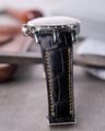 Bespoke Watch Strap in Black Crocodile