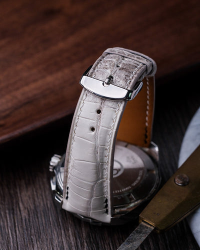 Bespoke Watch Strap in Natural Himalayan Crocodile