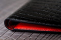 Bespoke Bifold Wallet in Black Crocodile Leather