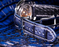 Bespoke Watch Strap in Grey Rubbed Off Crocodile