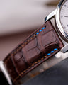 Bespoke Watch Strap in Chocolate Brown Crocodile