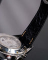 Bespoke Watch Strap in Black Crocodile