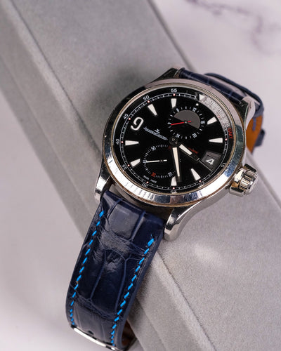 Bespoke Watch Strap in Navy Blue Crocodile