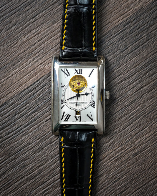 Bespoke Watch Strap in Black Crocodile