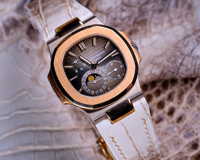 Bespoke Watch Strap in Natural Himalayan Crocodile
