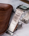 Bespoke Watch Strap in Natural Himalayan Crocodile