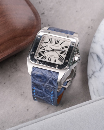 Bespoke Watch Strap in Baby Blue Himalayan