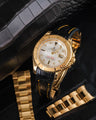 Bespoke Watch Strap in Black Crocodile