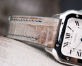Bespoke Watch Strap in Natural Himalayan Crocodile