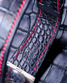 Bespoke Watch Strap in Jet Black Crocodile