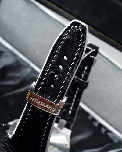 Bespoke Watch Strap in Black Crocodile