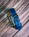 Bespoke Watch Strap in Miami Blue Crocodile