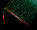 Bespoke Clutch Bag in Pine Green Crocodile