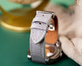 Bespoke Watch Strap in Rhino Grey Crocodile