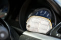 Bespoke Key Fob Cover in Natural Himalayan Crocodile