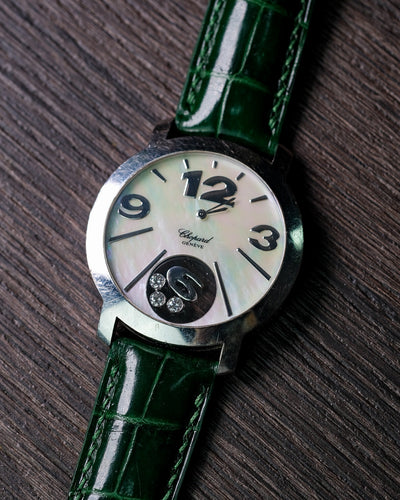Bespoke Watch Strap in Hunter Green Crocodile