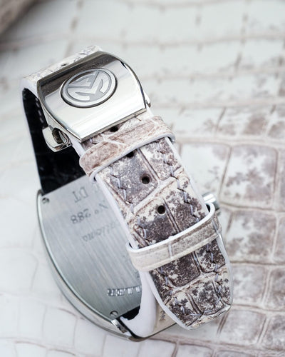 Bespoke Watch Strap in Natural Himalayan Crocodile