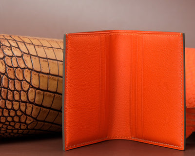 Bespoke Bifold Wallet in Taupe Epsom