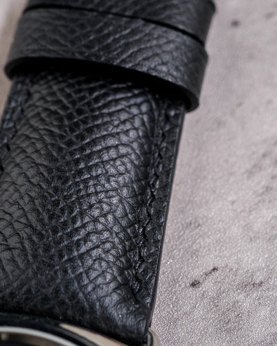 Bespoke Watch Strap in Black Epsom