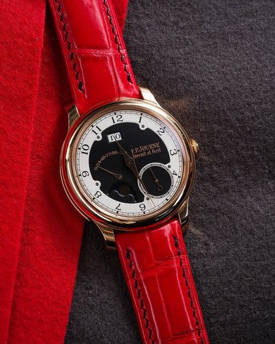 Bespoke Watch Strap in Ferrari Red Crocodile