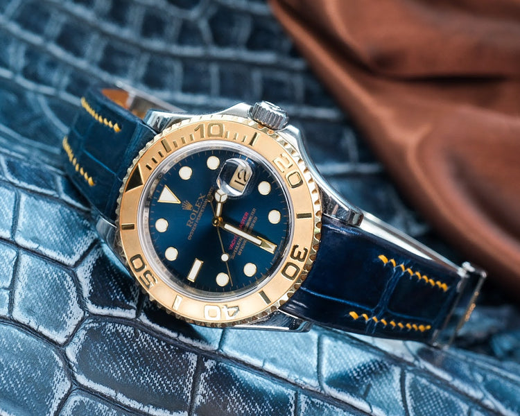 Blue crocodile strap 2025