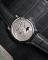 Bespoke Watch Strap in Charcoal Grey Alligator