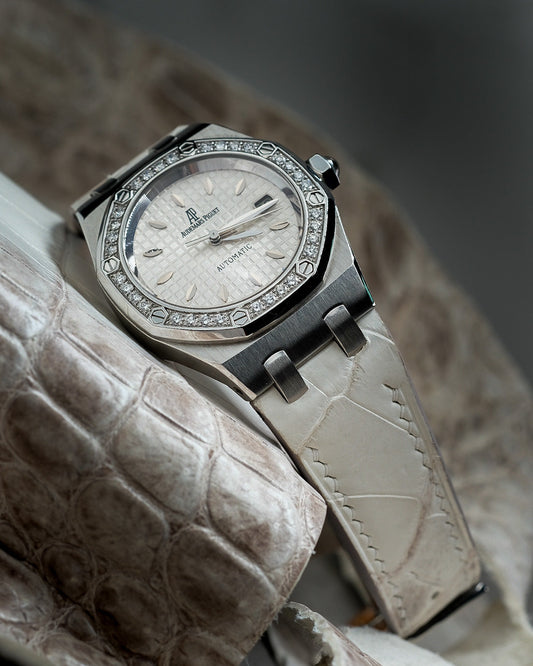 Bespoke Watch Strap in Natural Himalayan Crocodile