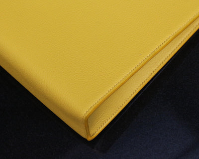 Bespoke Clutch Bag in Yellow Chèvre