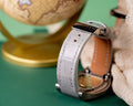Bespoke Watch Strap in Rhino Grey Crocodile
